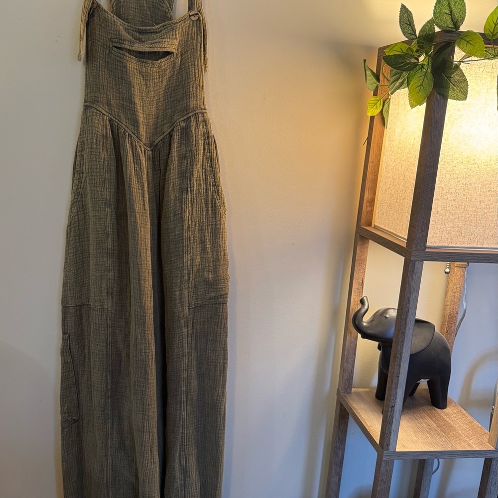 Stylish Olive Green Jumpsuit